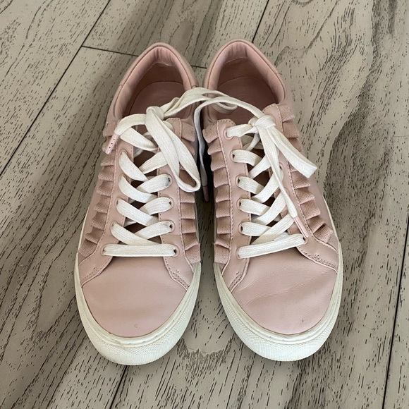 Tory Sport Ruffle Sneakers by Tory Burch In Cotton Pink / Snow White - Picture 3 of 12